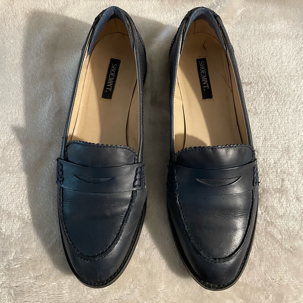 Shoemint navy loafers